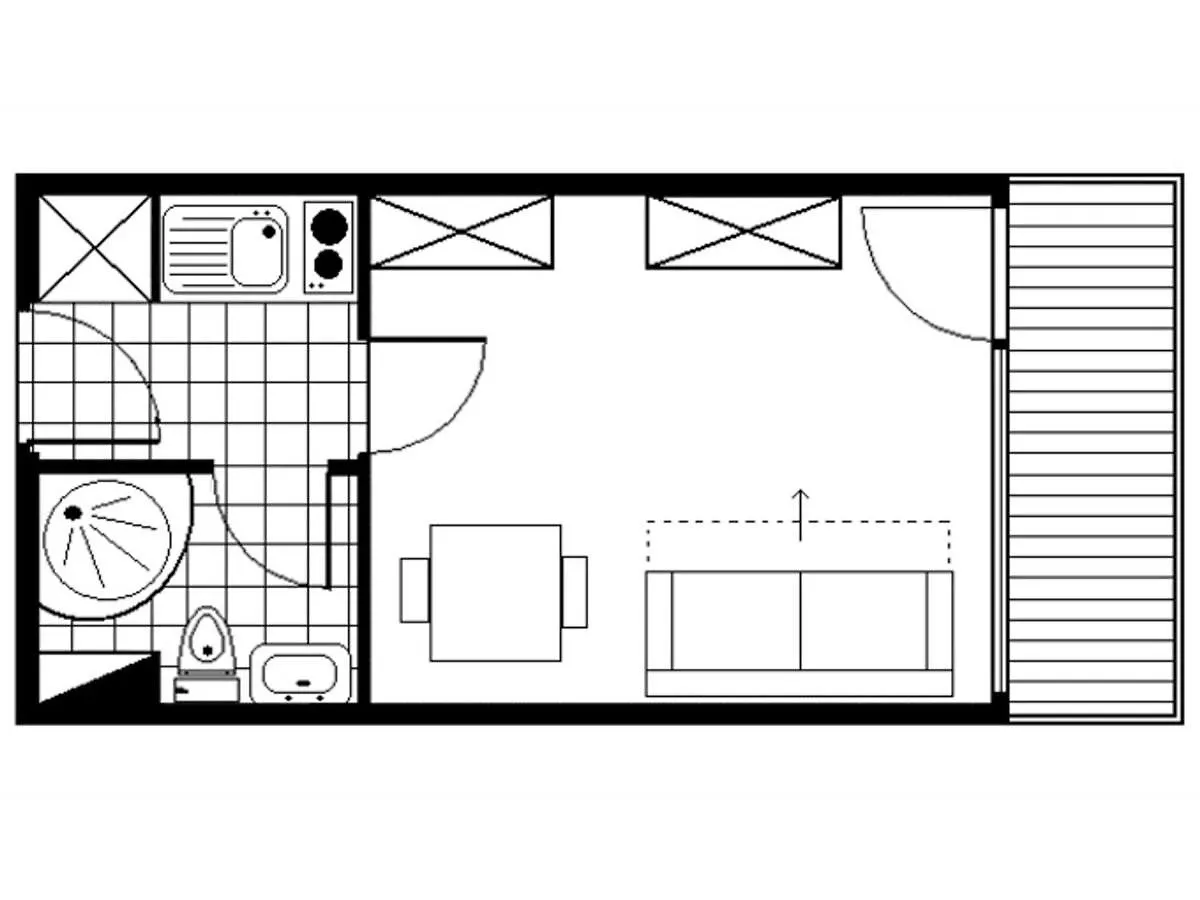 Studio Agreable, Skis Aux Pieds, Balcon A La Croisette - Fr-1-344-1072 Saint-Martin-de-Belleville Apartment